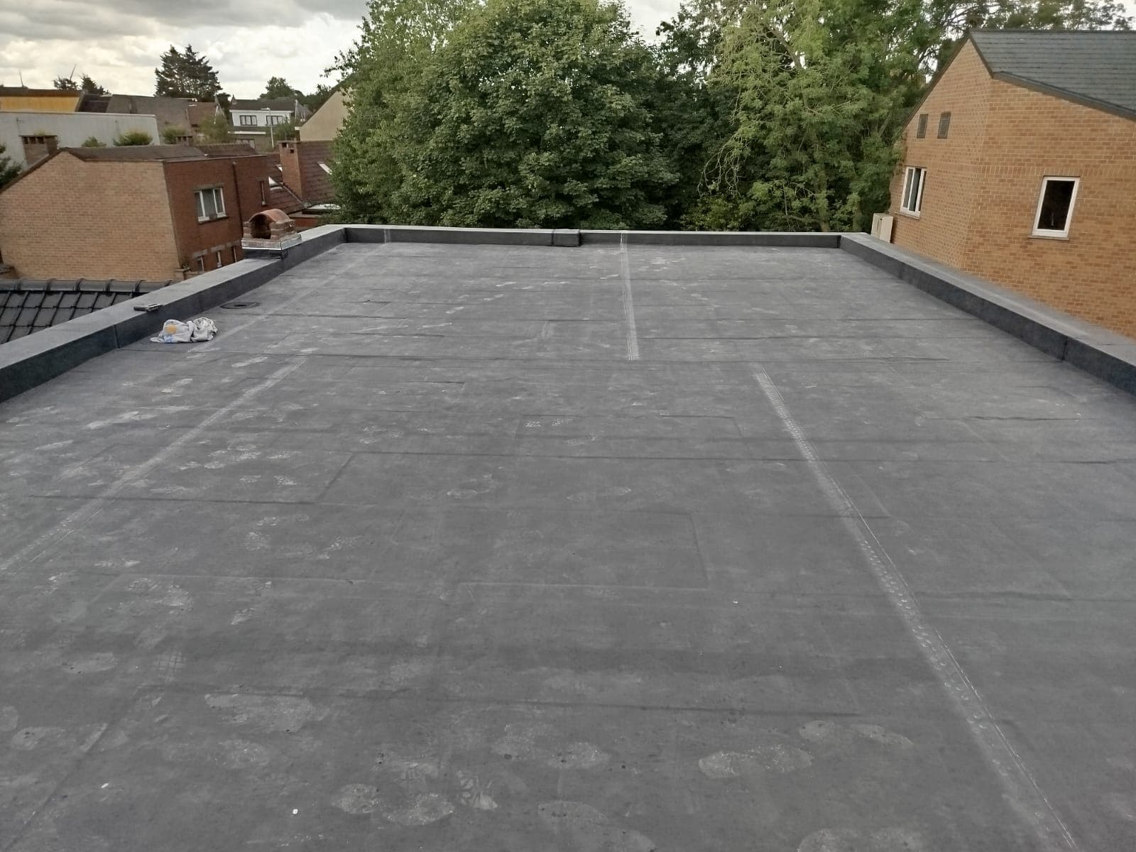 Strak plat dak EPDM