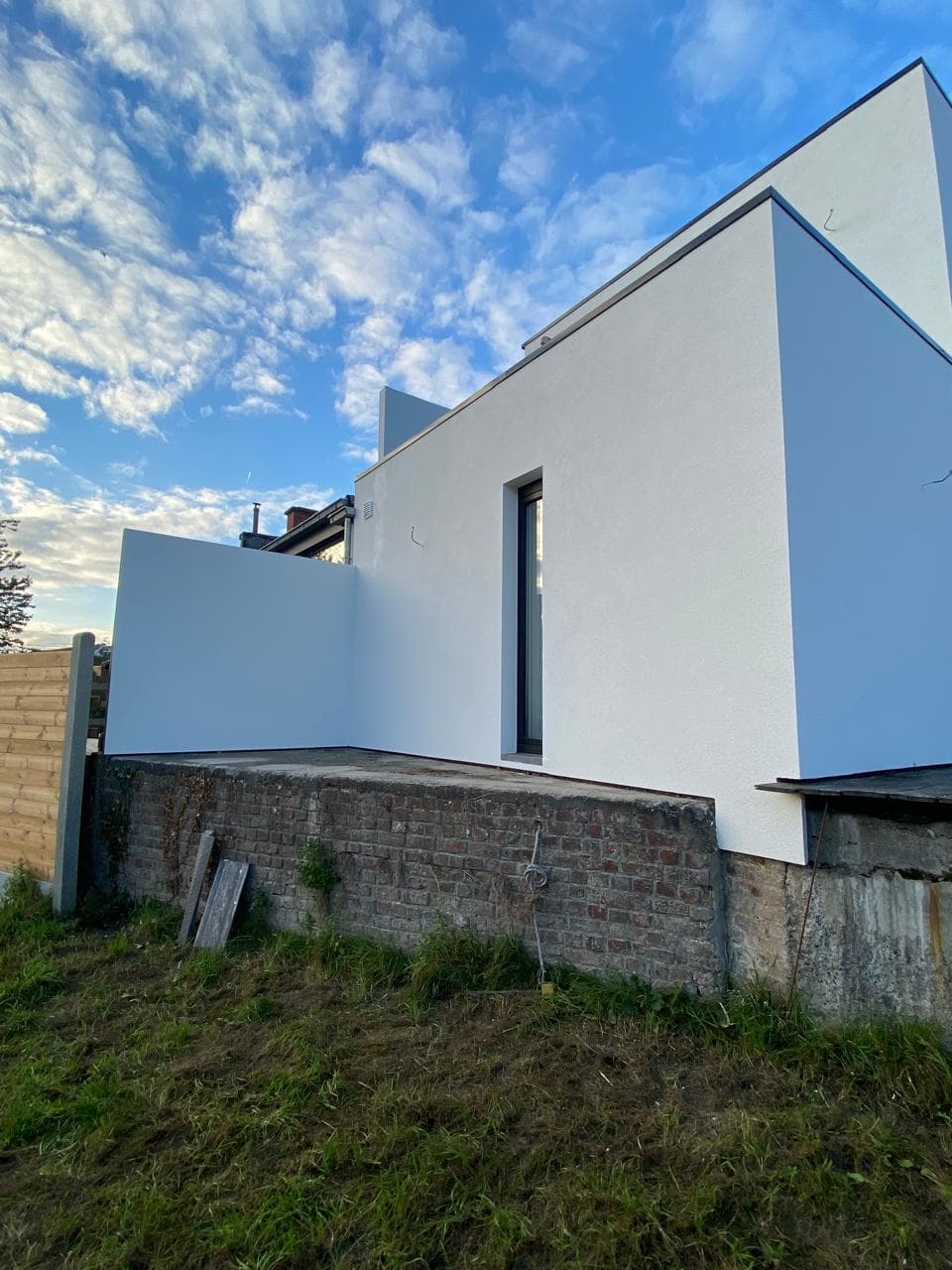 Crepi gevelwerken detailfoto